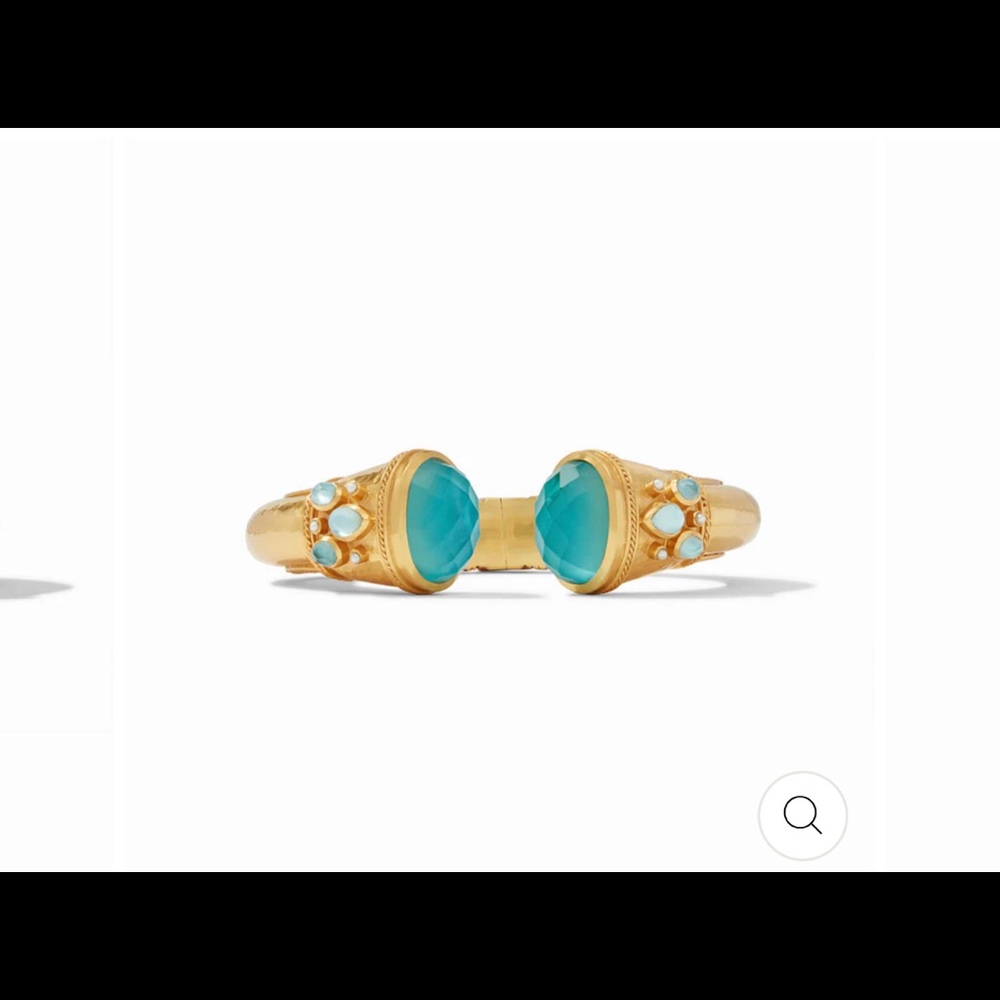 Julie Vos Cannes Cuff Bahama Blue in size small - Picture 3 of 3